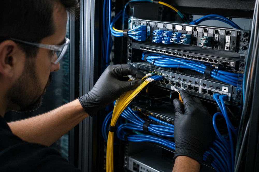 Fiber Optic and Cat6 Cabling